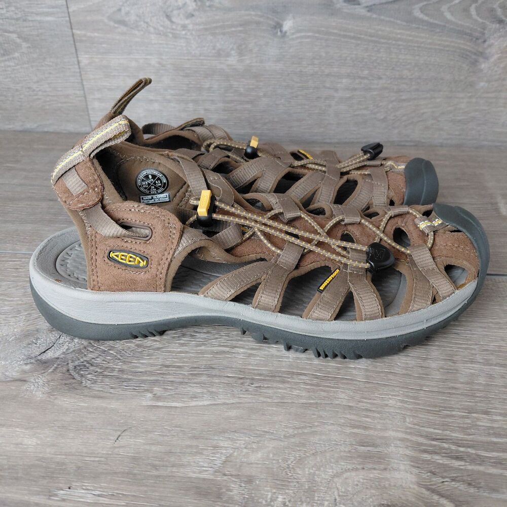 Keen Whisper Sandals Womens 9 Brown Waterproof Outdoor Hiking Trail Beach Shoes - Picture 7 of 9